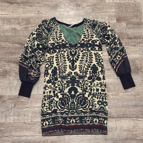 Free People - Musics & Lyrics Printed Mini Dress - Size Medium - Gently Used!! - Picture 8 of 11